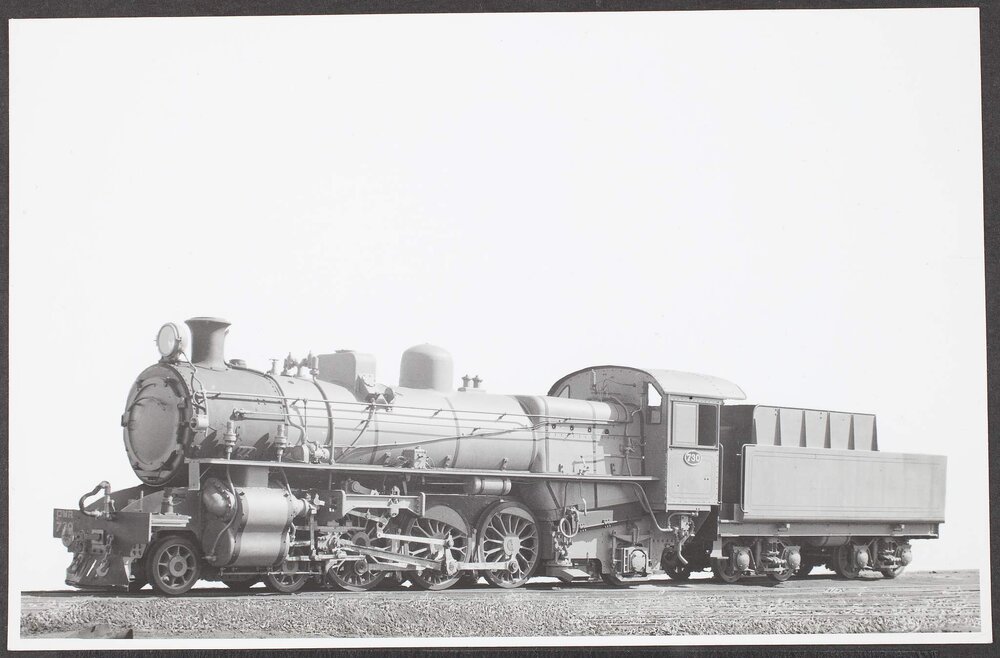 PMR class steam locomotive 4-6-2 Pacific type, years 1950-1951