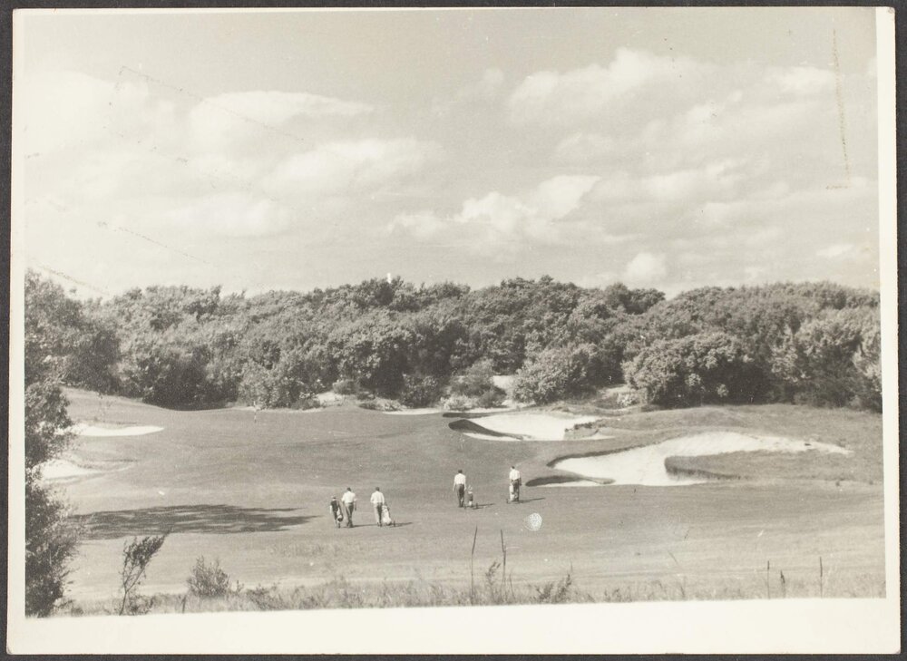 The 5th hole on the local course at the Royal Melbourne Golf Club