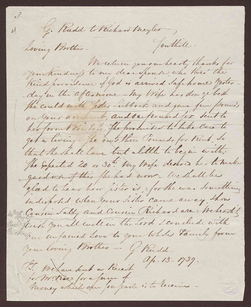 Letter (page 9- 10) to R. Meyler from G. Rudd