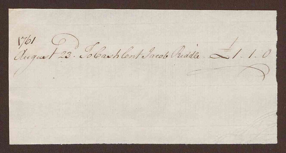 Account to Mr. Allen Bright from Jacob Riddle