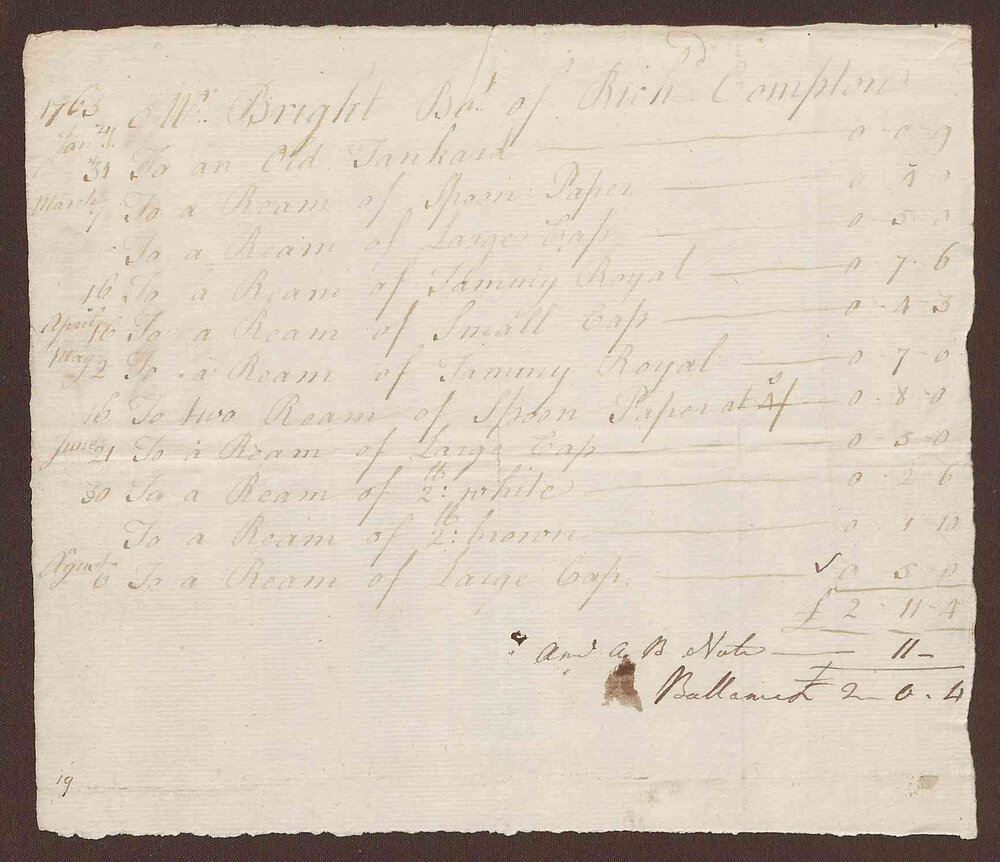 Richard Compton Account Settled and Paid