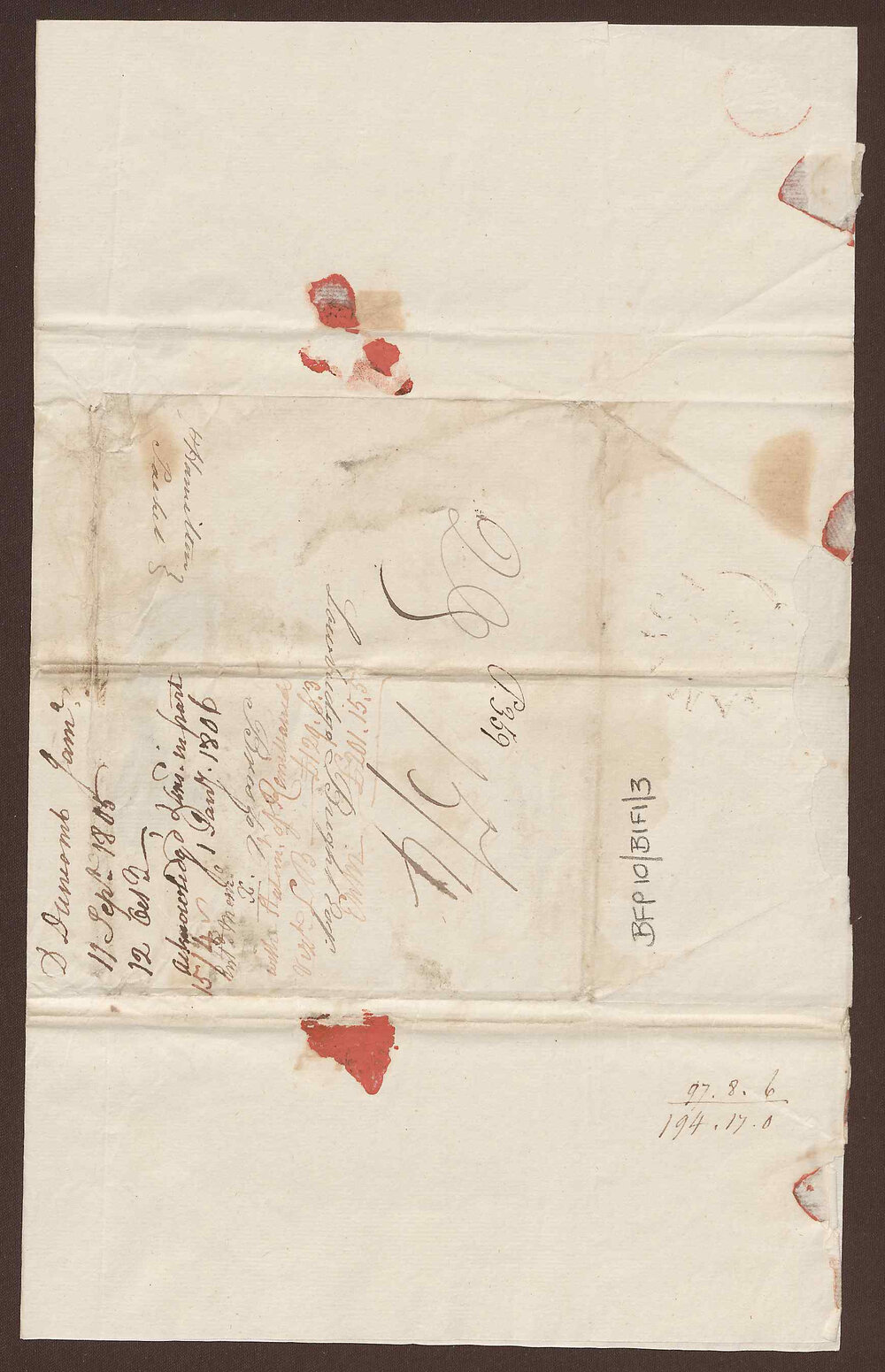 Letter to Lowbridge Bright, Bristol, from David Duncomb, Muff Castle, St. Andrews, Jamaica