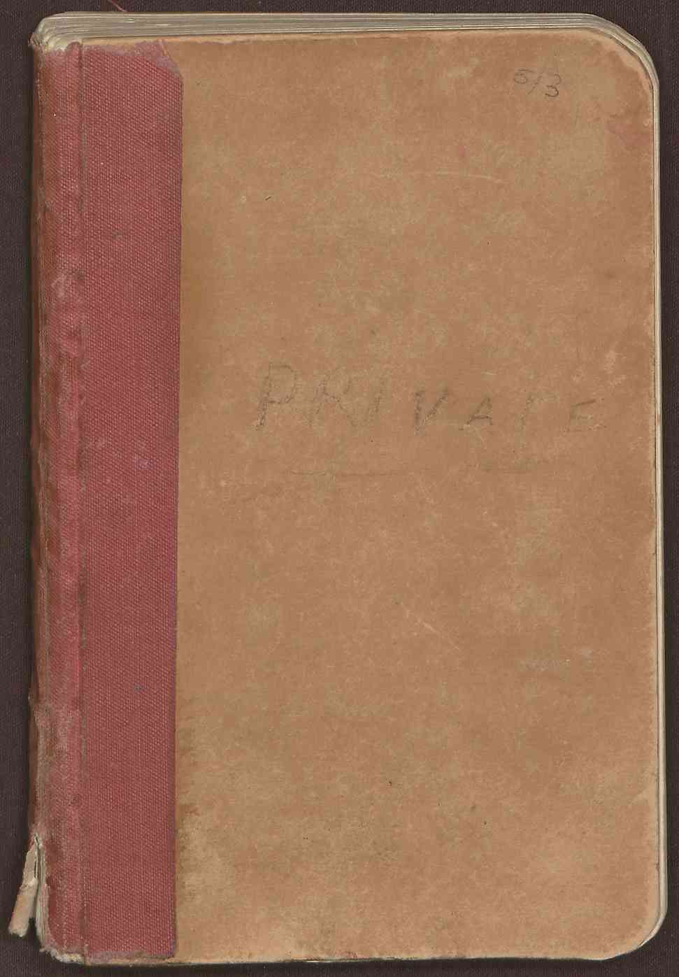 Diary of W.S. Newton. Capt. Rowe (Temp). Part III commencing 4 May 1916