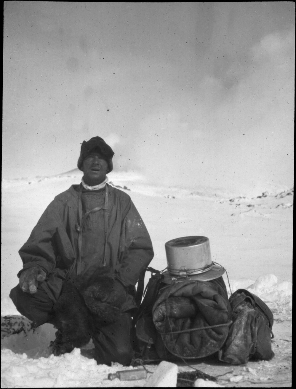 Hooper with his pack