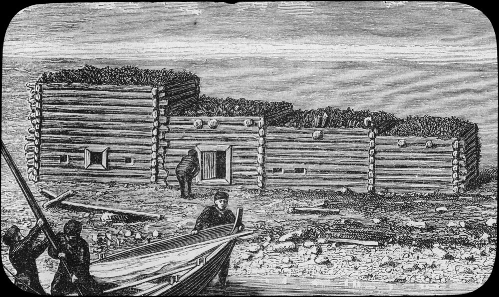 A wooden building