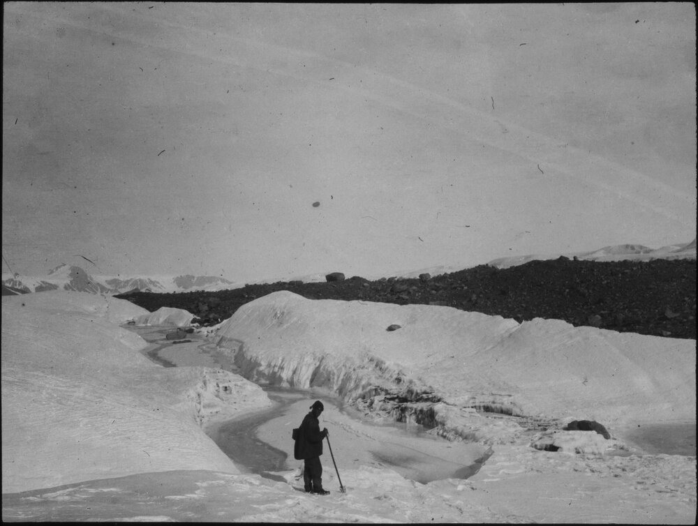 Panorama of old crater from Mount Erebus
