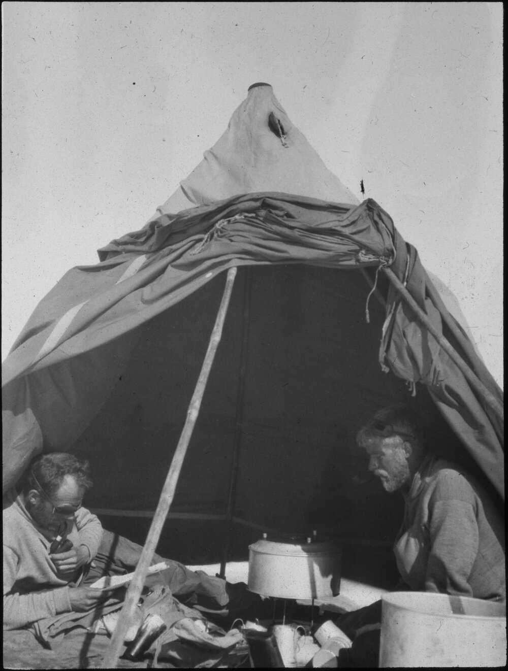 Interior of tent