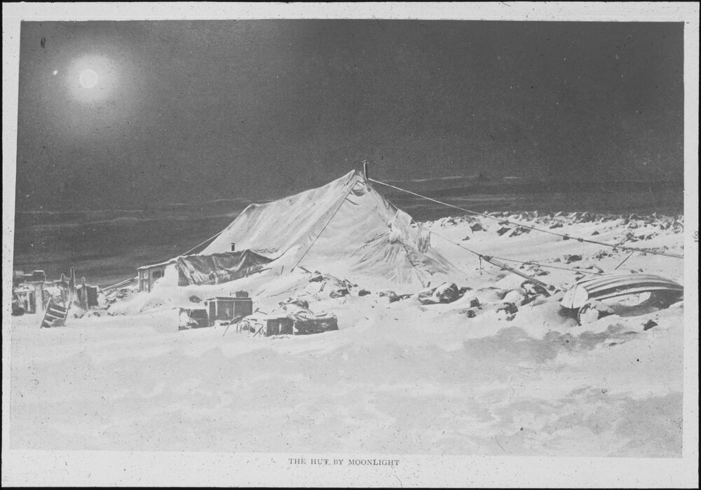 The hut by moonlight