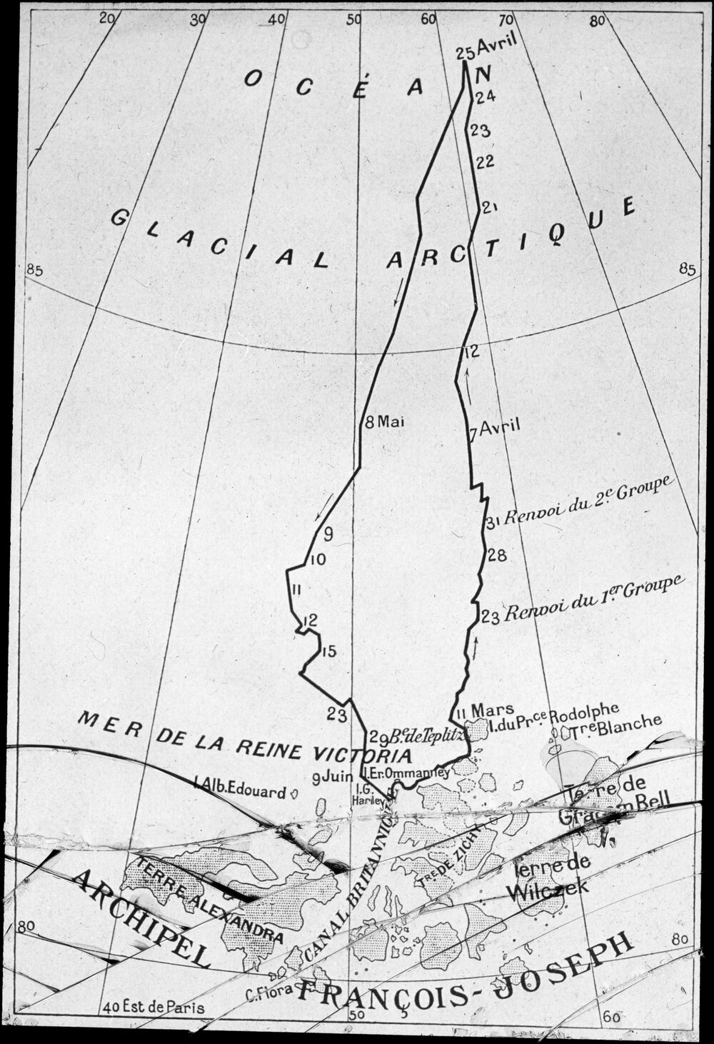 Route taken by the Polar Star