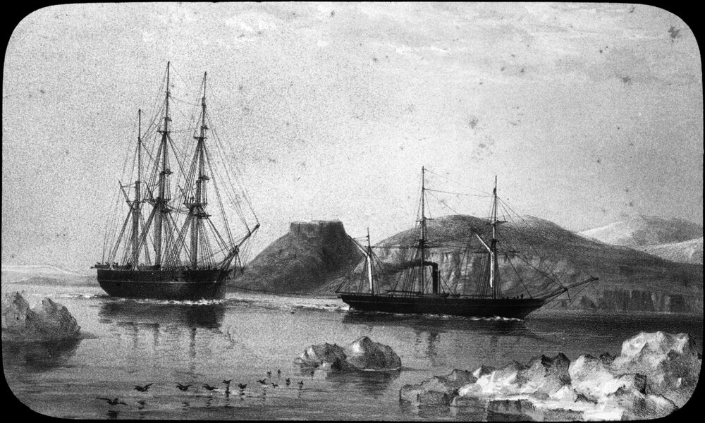 HMS Assistance being towed