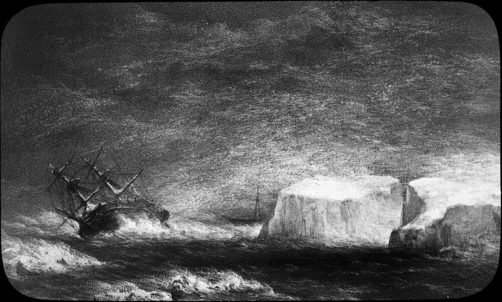 Perilous position of HMS Assistance and Pioneer