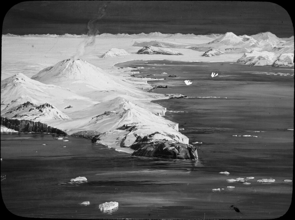 Illustration of the Ross Barrier, Antarctica
