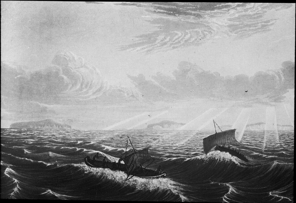 Canoes in a gale