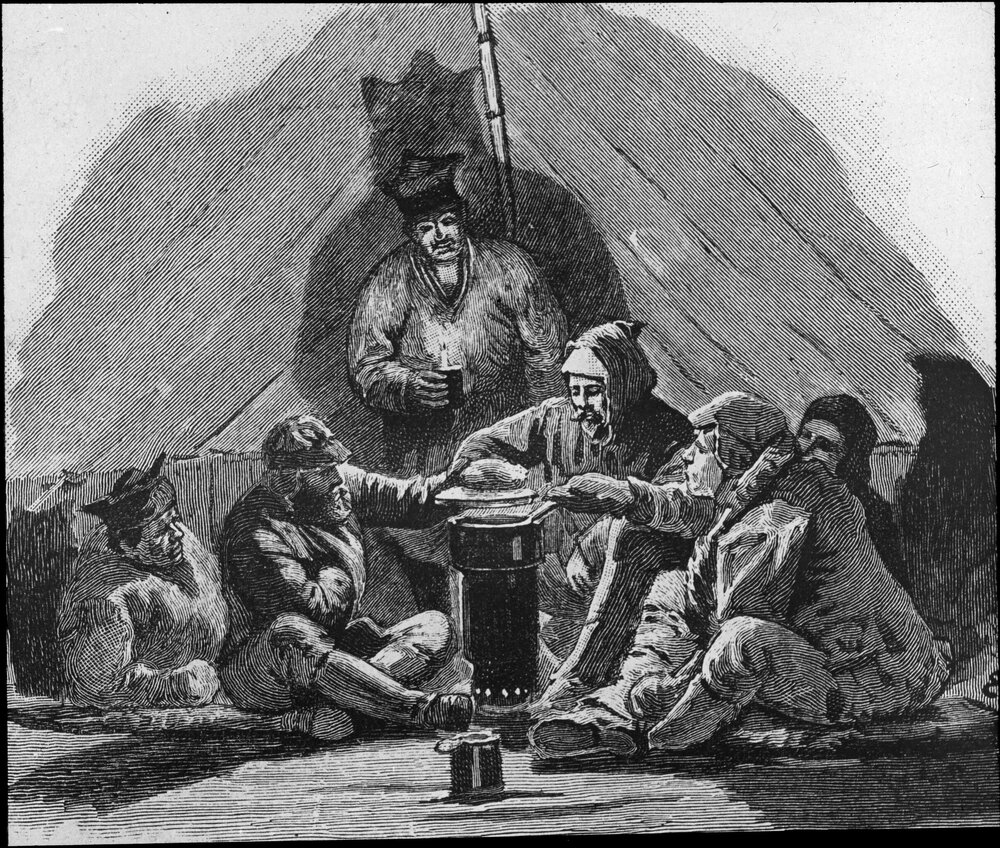 Evening in the tent