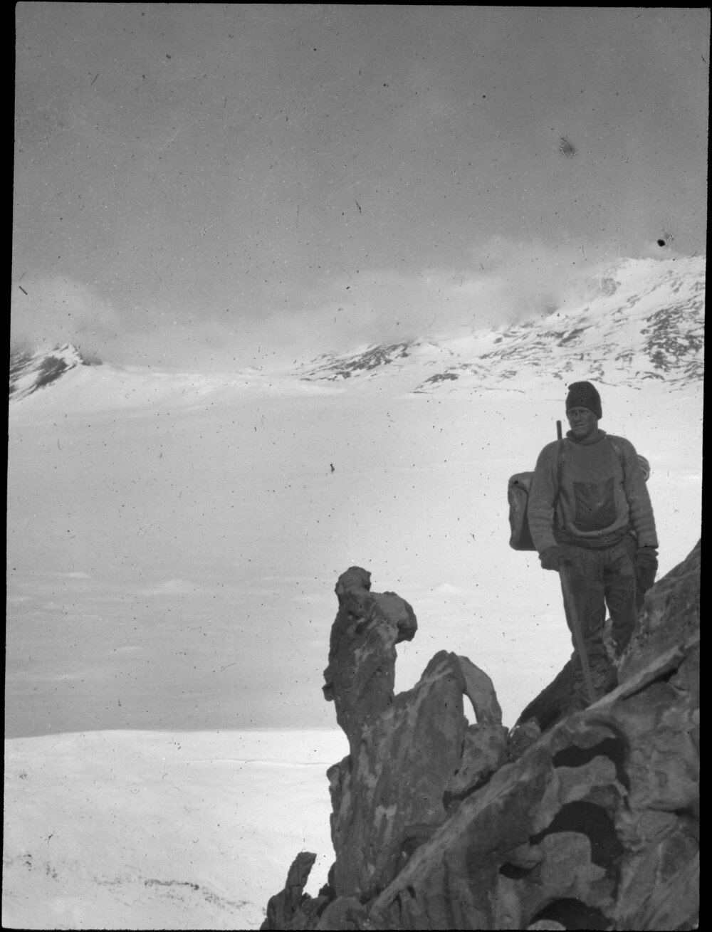 The man-rock, weathered by frost and wind