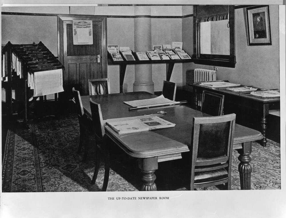 The Up-To-Date Newspaper Room