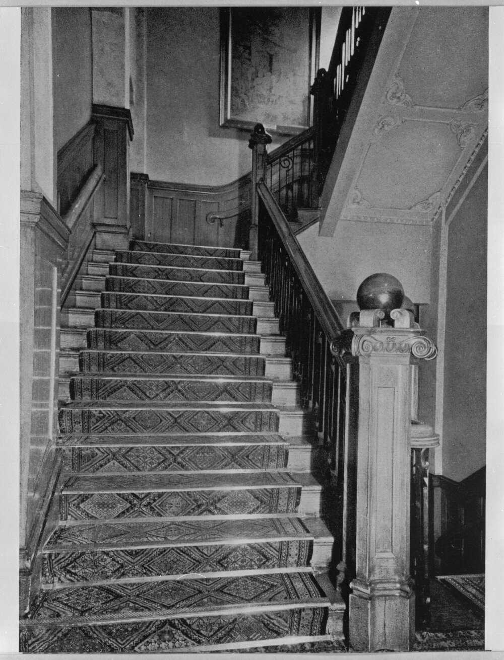 Staircase in the Commercial Travellers Association building, 318-324 Flinders Street, Melbourne