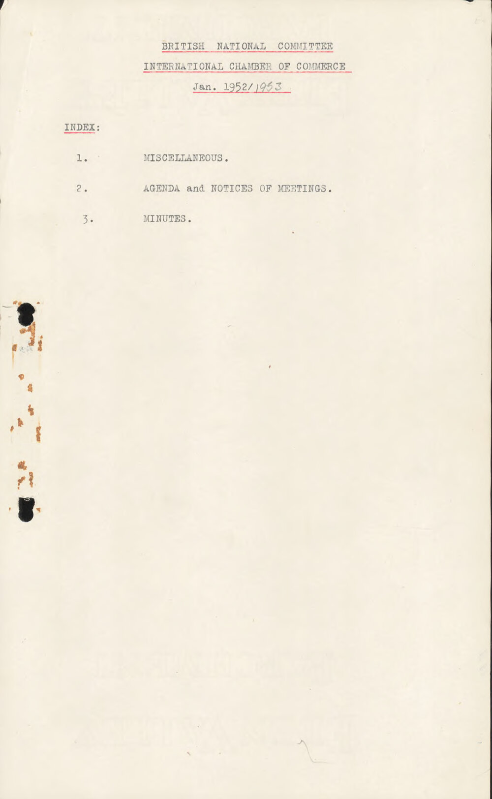 British National Committee. - International Chamber of Commerce, 1952