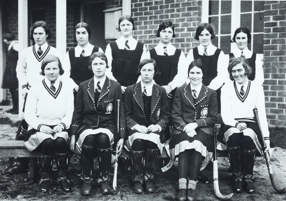 Melbourne University Intervarsity Hockey Team, Adelaide, 1930.