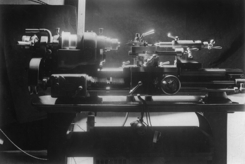 A Boley Leinen lathe in a Chemistry Department workshop, University of Melbourne.