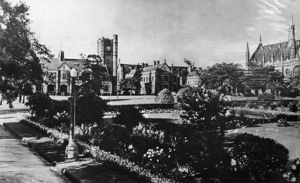 View of Wilson Hall,  Arts and Administration buildings, University of Melbourne.