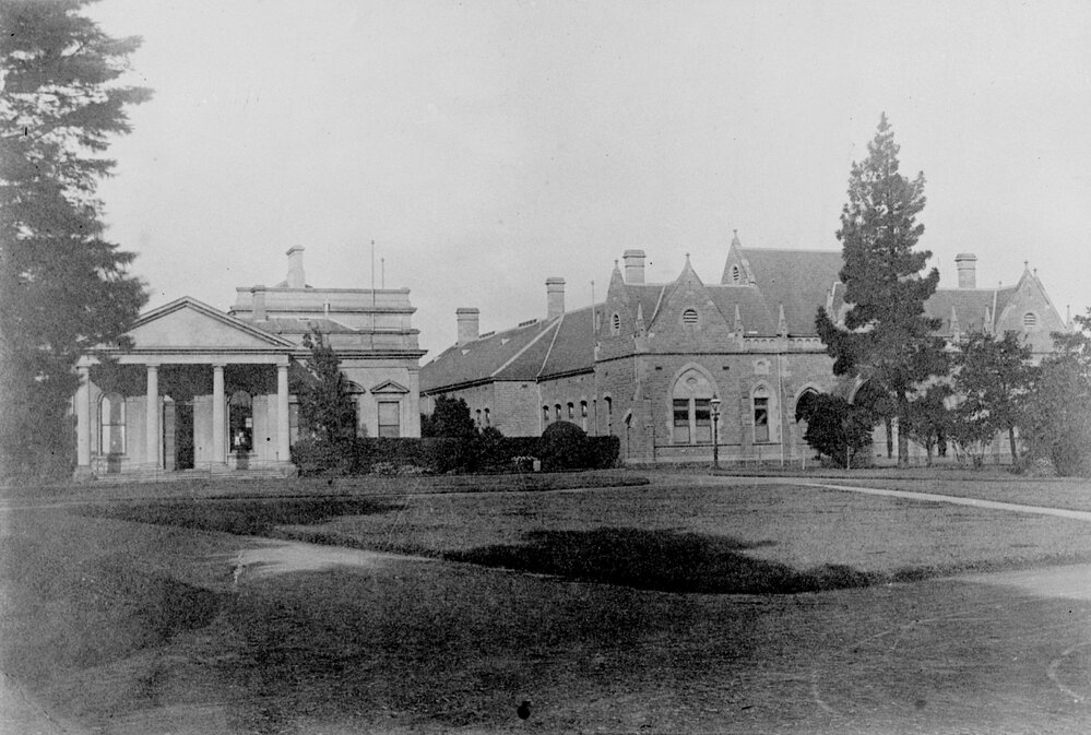 University.  Copy negative of early view of Chemistry and Pathology.