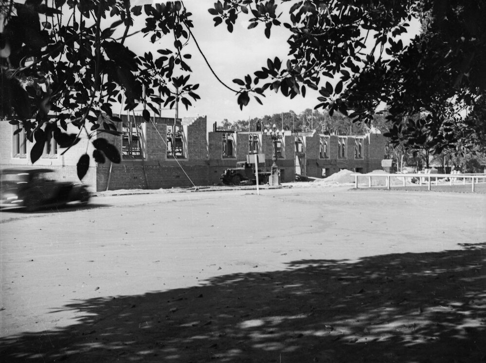 University. New Chemistry building under construction.