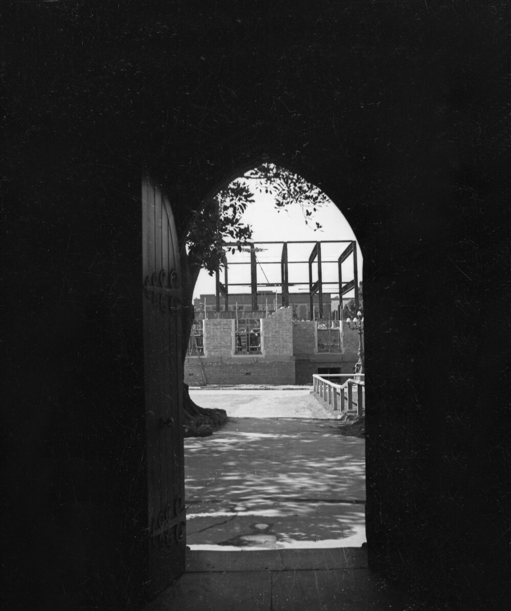 University. New Chemistry building under construction.