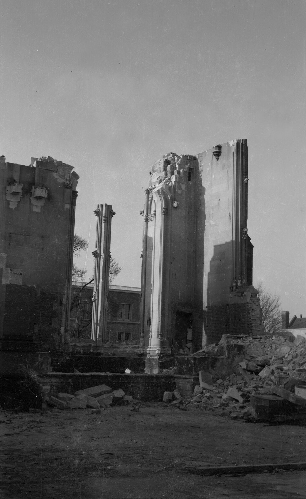 University.  Wilson Hall demolition.