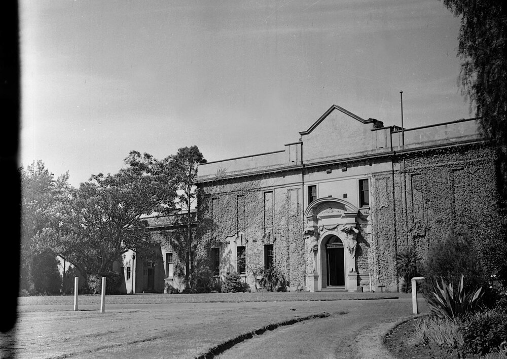 Flooring of Chemistry building during construction, University of Melbourne, circa 1938-1940.