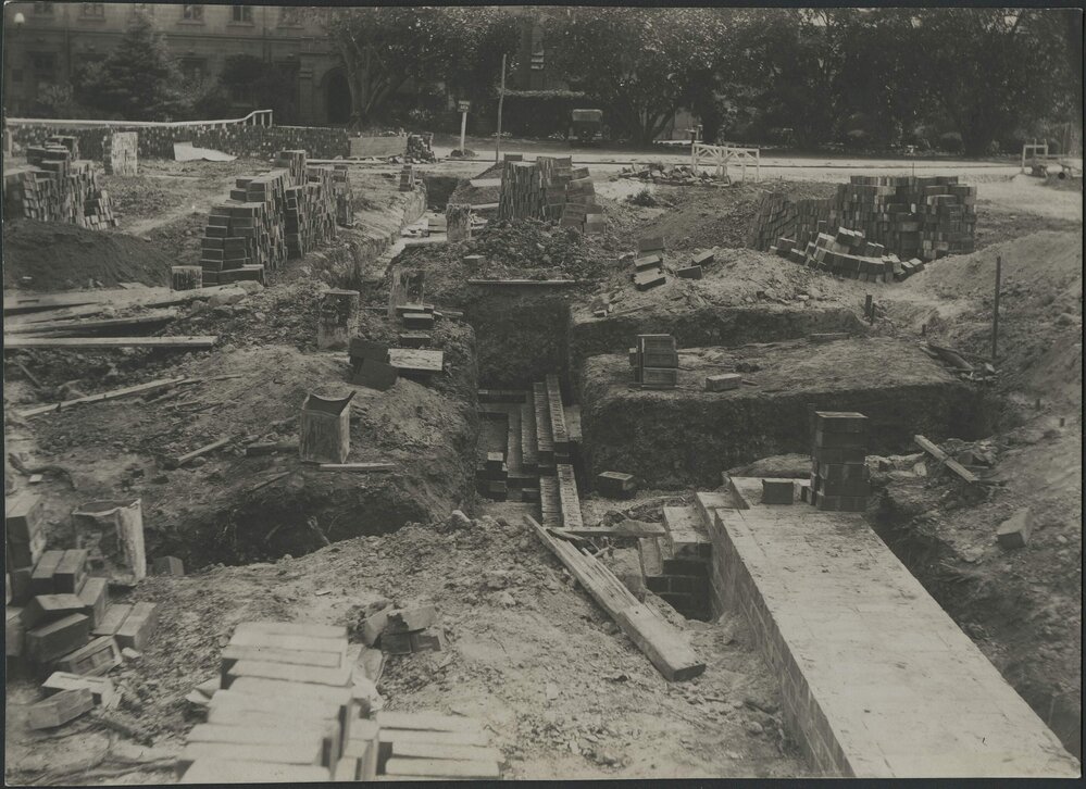 Chemistry School foundations, University of Melbourne 1938.