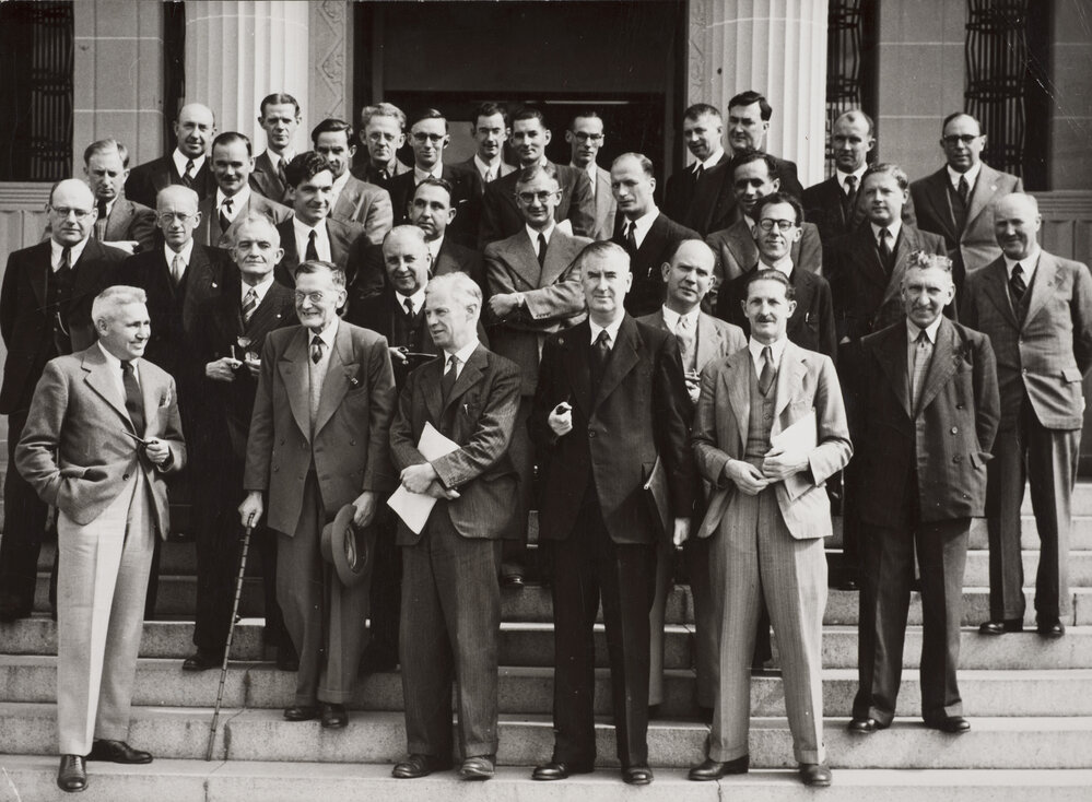 Group photo at Canberra University College, circa April 1948