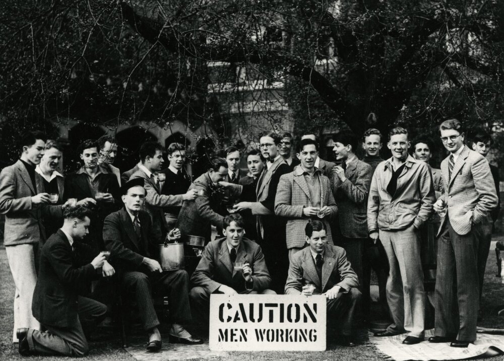 Trinity College students, University of Melbourne,  7 September 1952.