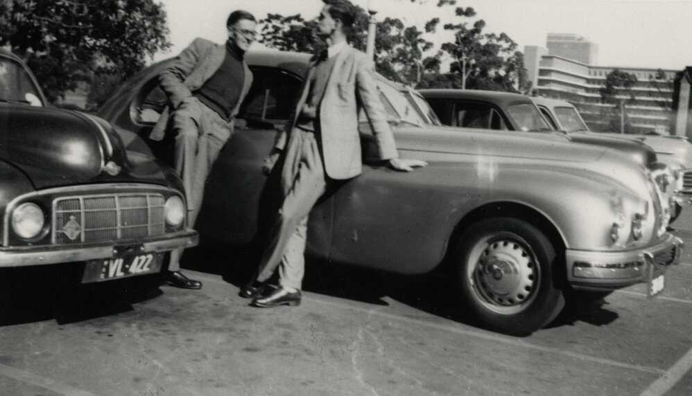 Carpark, University of Melbourne,  September 1952.