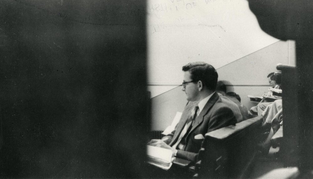 In a Private International Law lecture, University of Melbourne,  3rd term 1954.