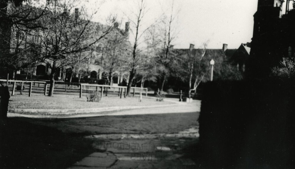 Trinity College Quadrangle, University of Melbourne, September 1952.