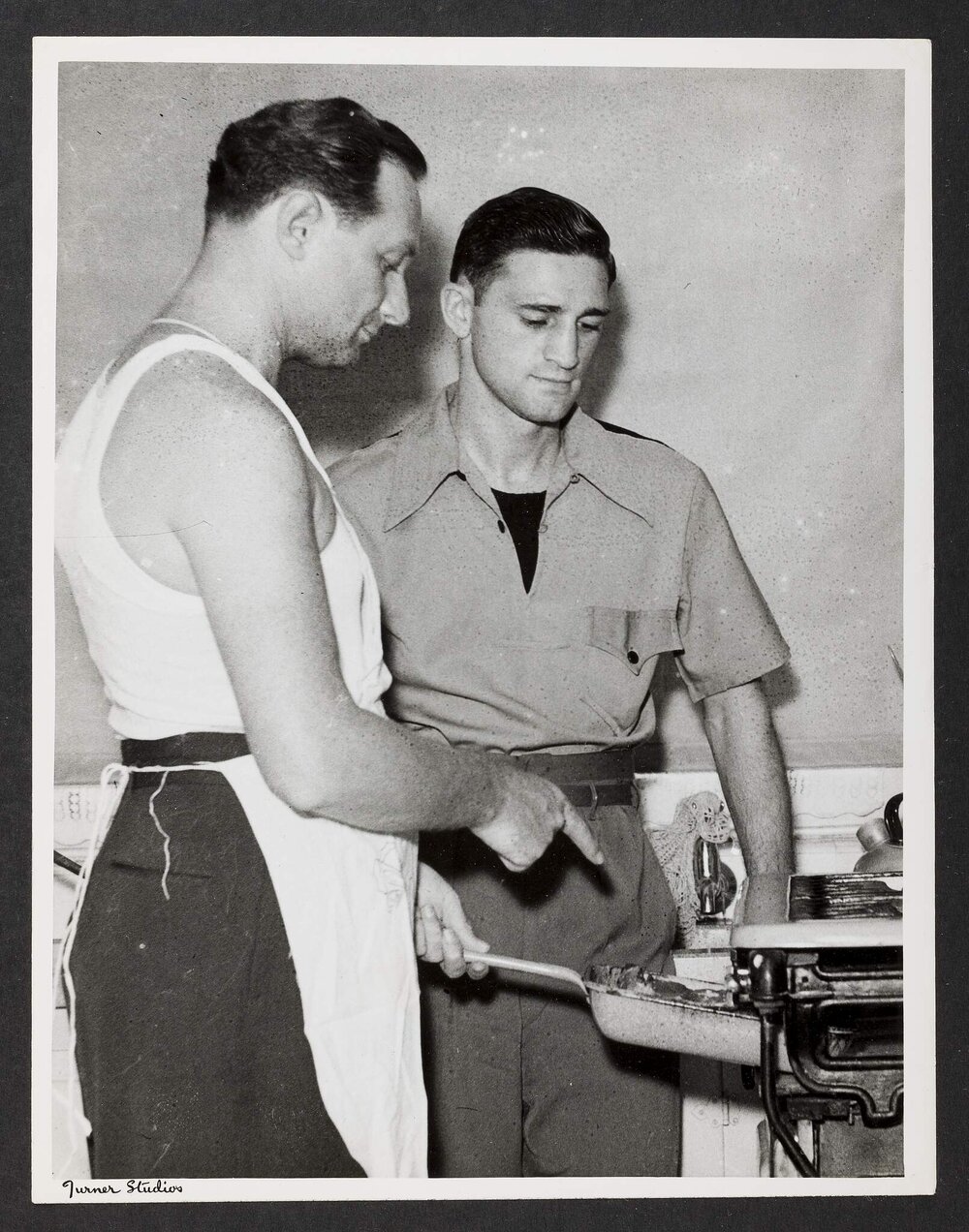 [Photograph of an unidentifed boxer]