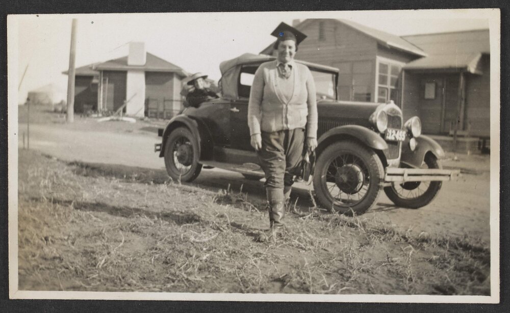 Margaret Blackwood outside Mildura Branch