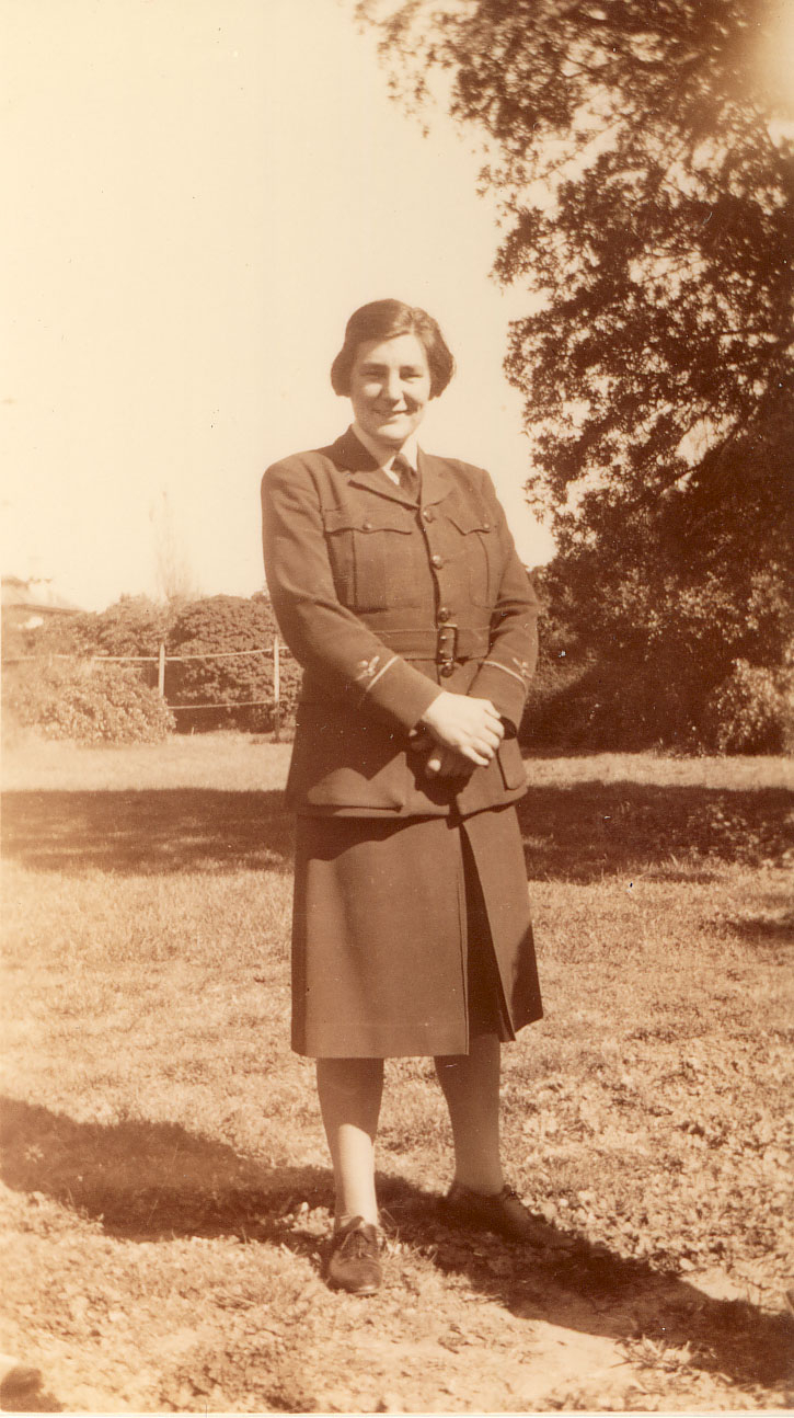 Margaret Blackwood in WAAAF uniform