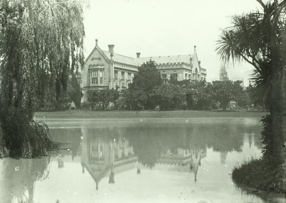 Law School facing lake, University of Melbourne, 25 January 1952.