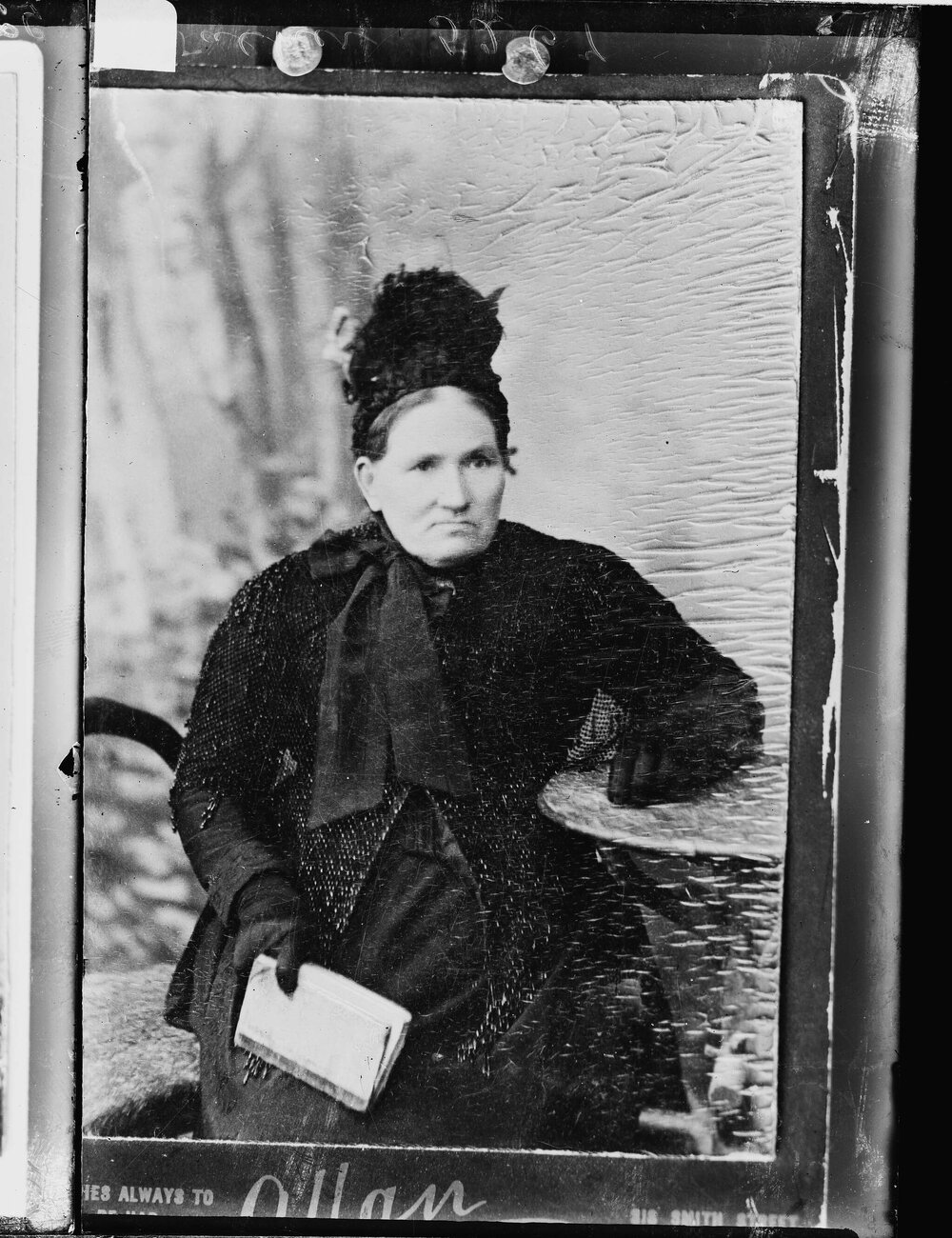 Portrait of an unidentified elderly woman.