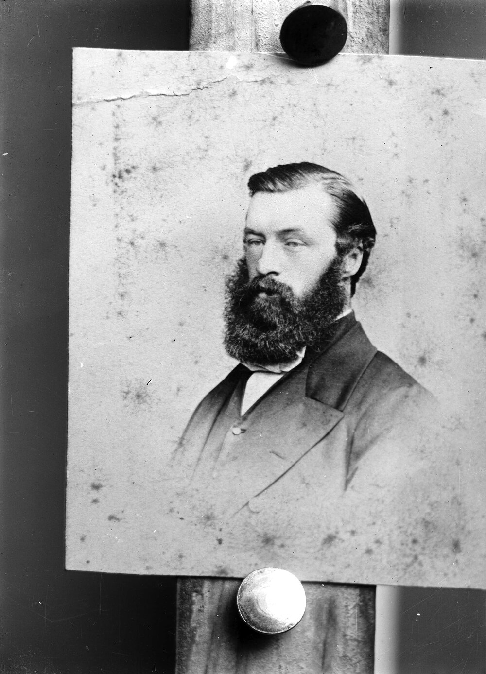 Portrait of an unidentified bearded man.