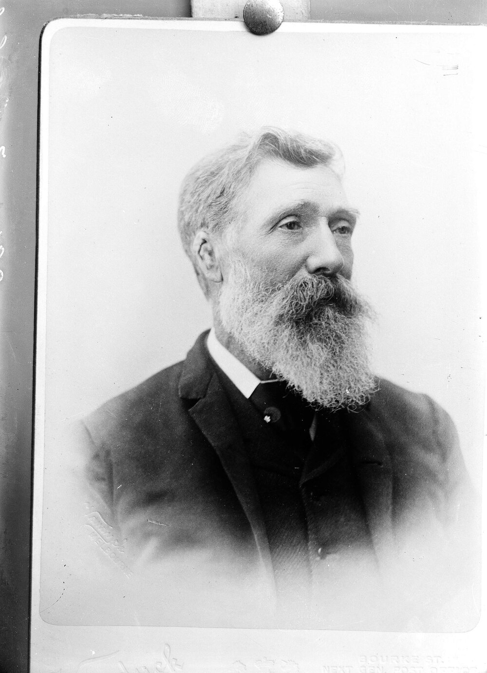 Portrait of an unidentified bearded man.