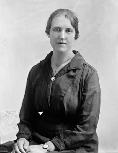 Studio portrait of  Mrs. Allen.