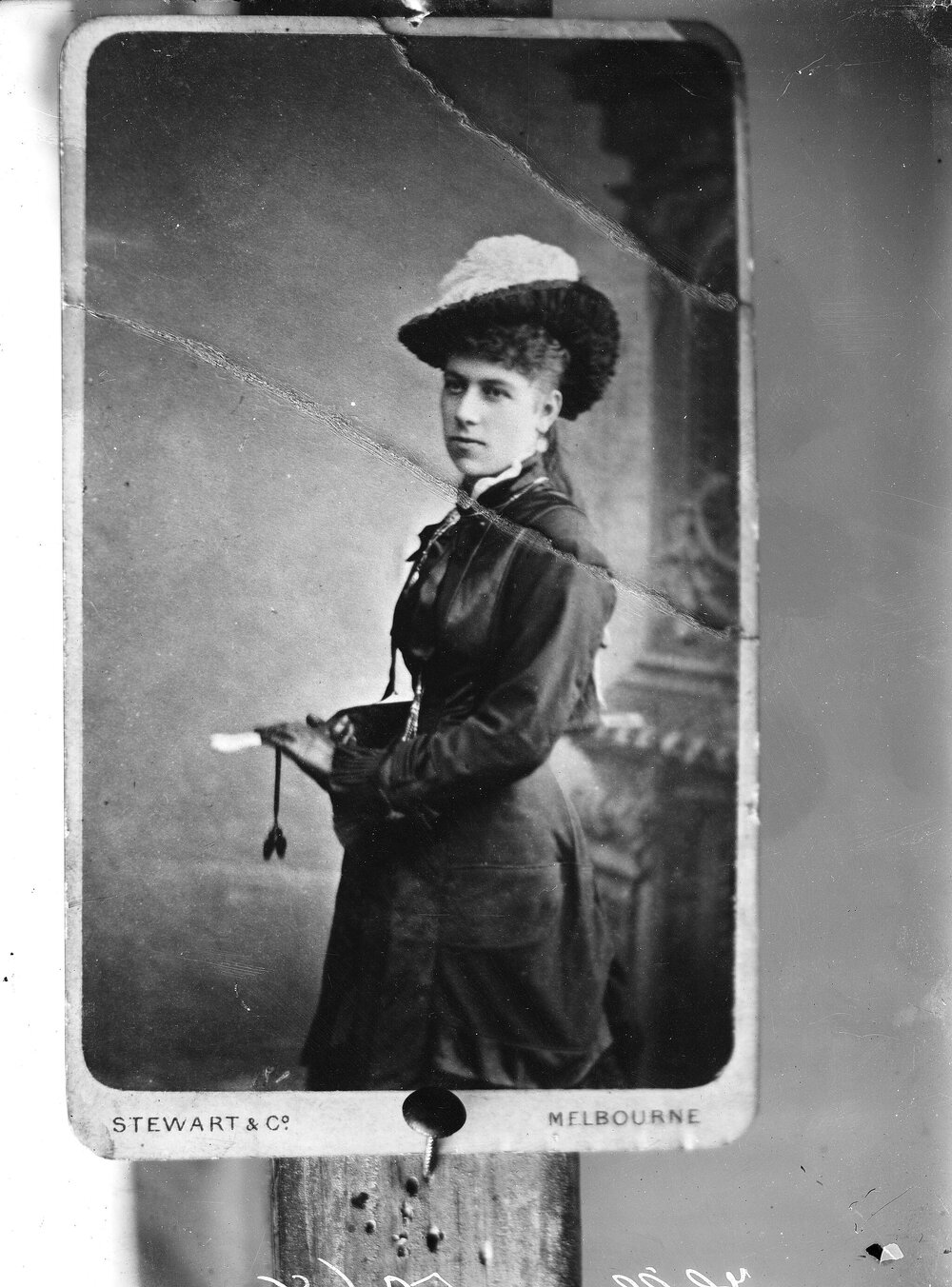 Studio portrait of an unidentified young woman.