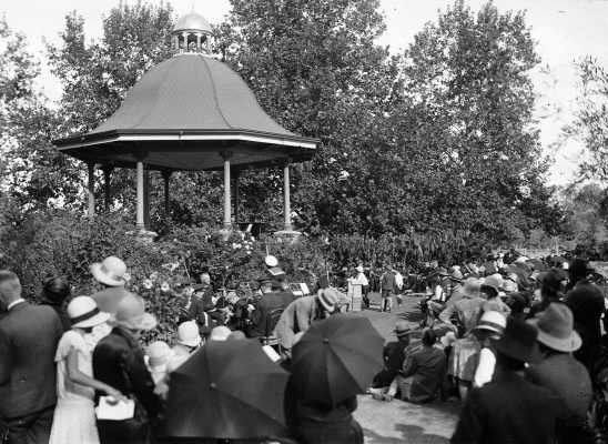 Scene in the Botanical Gardens at Benalla.