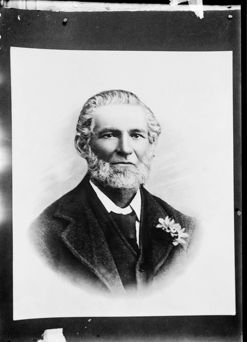 A head and shoulders portrait of an unidentified man.