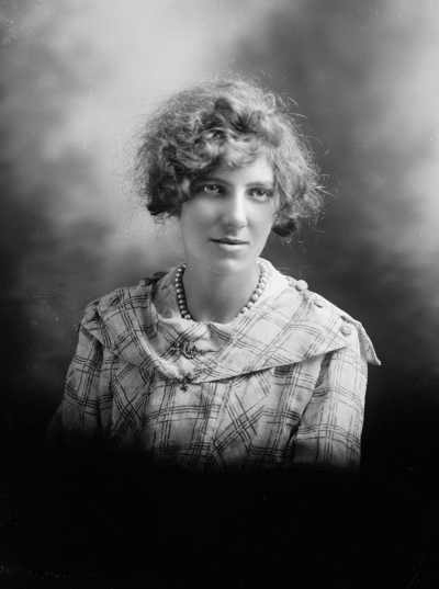 Studio portrait of  Mrs. Hodges.