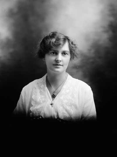 Studio portrait of  Miss [or Mrs.] Rigby.