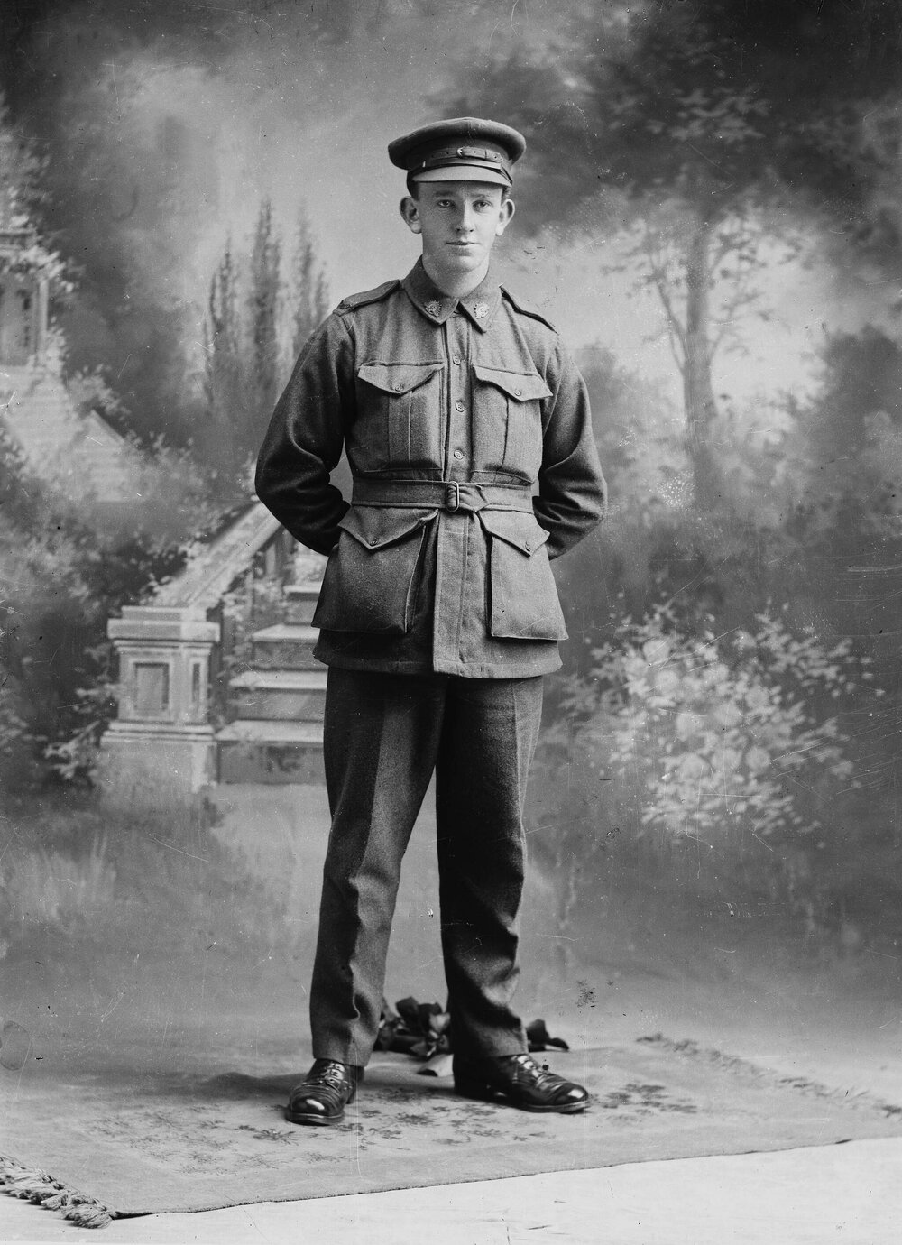 Studio portrait of a man wearing an Australian Army uniform.  Family name Doherty&rsquo; or &lsquo;Doughterty&rsquo;.
